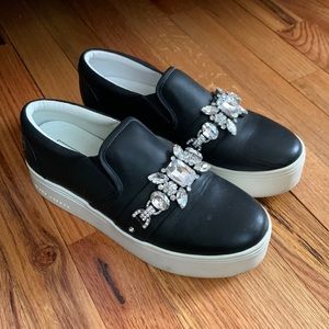Marc Jacobs Platform Slip On Sneakers with Jewels